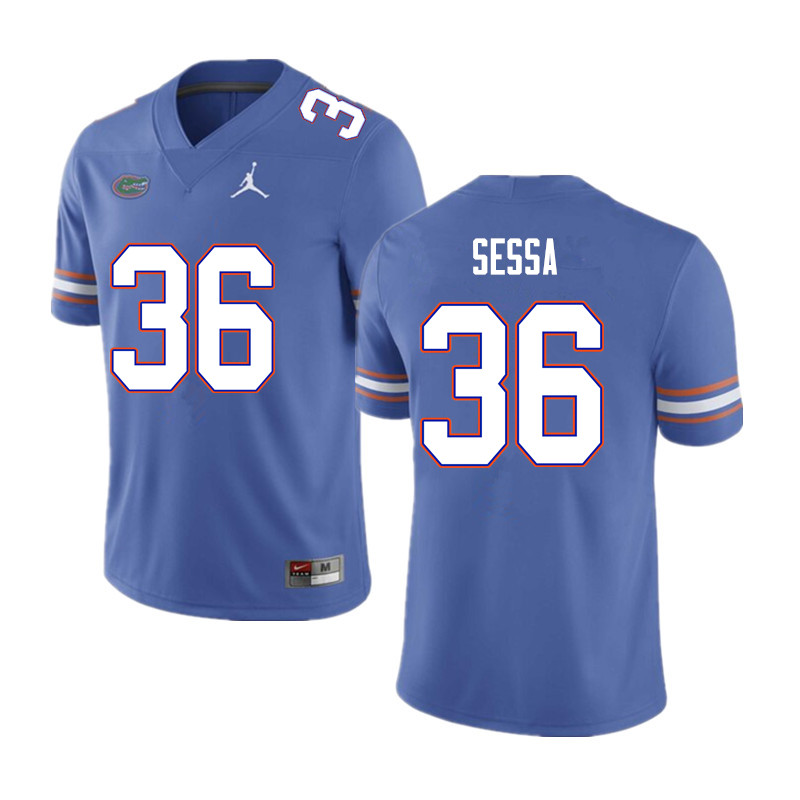 Men #36 Zack Sessa Florida Gators College Football Jerseys Sale-Blue - Click Image to Close